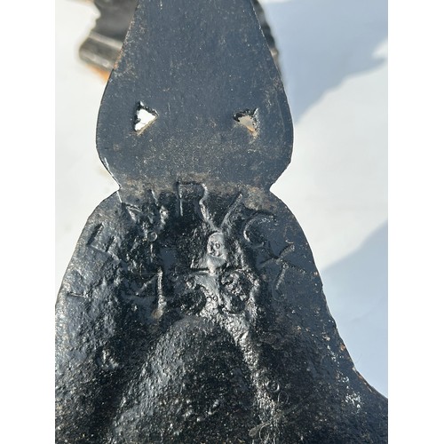 101D - Metal Lectern, 4 door stops ( includes pair marked Kenrick) and 3 trivets