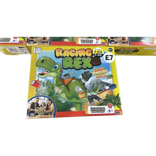 Selection of 7 brand new in boxes Racing Rex toy games