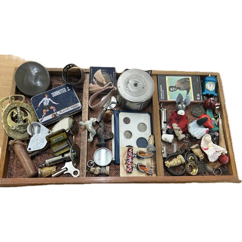 Selection of collectable items to include hand puppets, wade, money ...