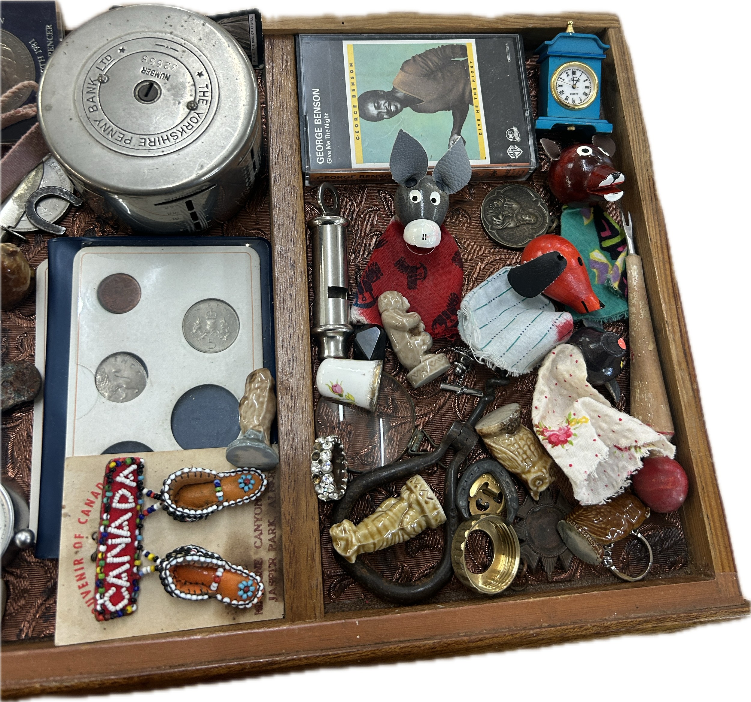 Selection of collectable items to include hand puppets, wade, money ...