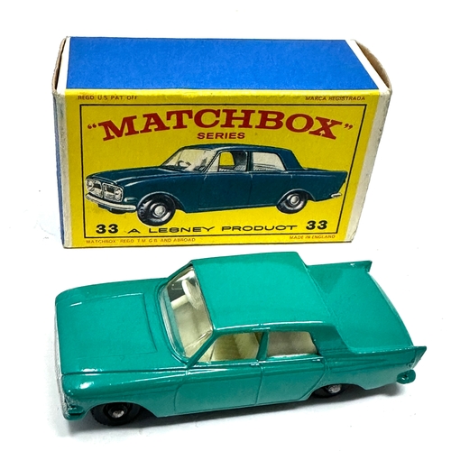 358 - Lesney Matchbox No 33 Ford Zephyr In Original Box Excellent Original condition