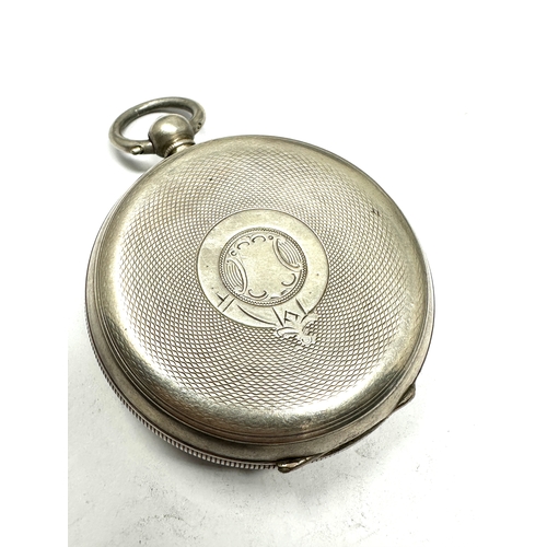 333 - Antique silver open face pocket watch the signal watts & co bristol the watch winds and ticks comes ... 