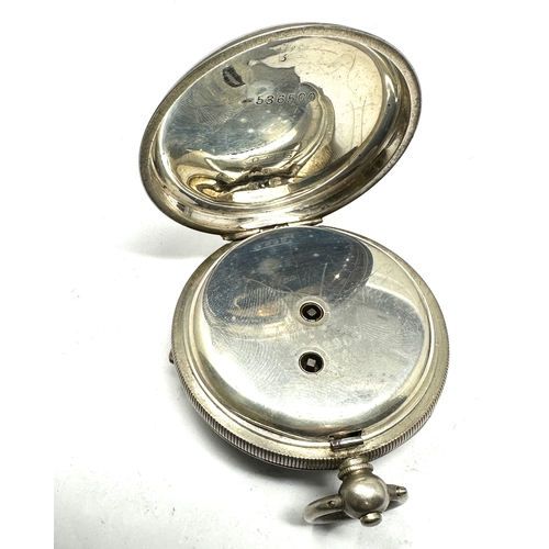 333 - Antique silver open face pocket watch the signal watts & co bristol the watch winds and ticks comes ... 