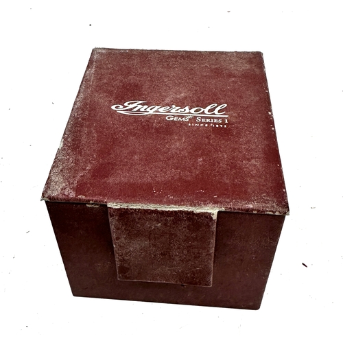341 - Old new stock Boxed ladies ingersoll gems watch Boxed with cards new condition will need new battery