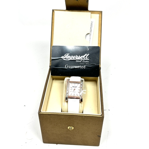 342 - Old new stock Boxed Ladies ingersoll gems exotica watch Boxed with cards new condition will need new... 