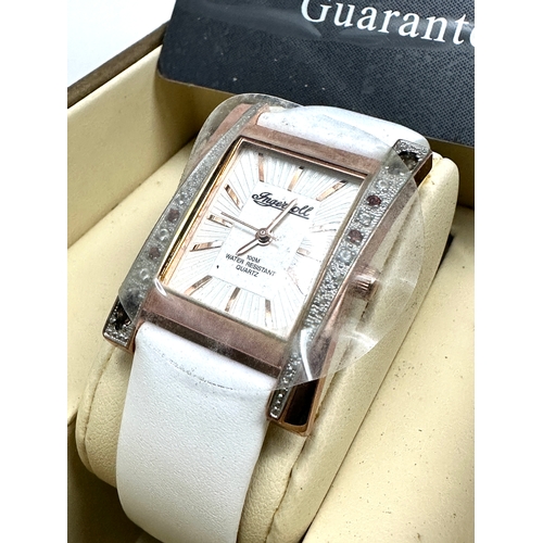 342 - Old new stock Boxed Ladies ingersoll gems exotica watch Boxed with cards new condition will need new... 