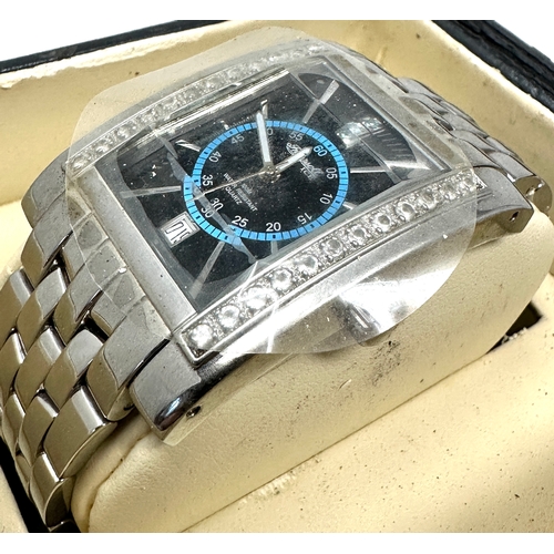 343 - Old new stock Boxed Gents ingersoll ice watch Boxed with cards missing new condition will need new b... 