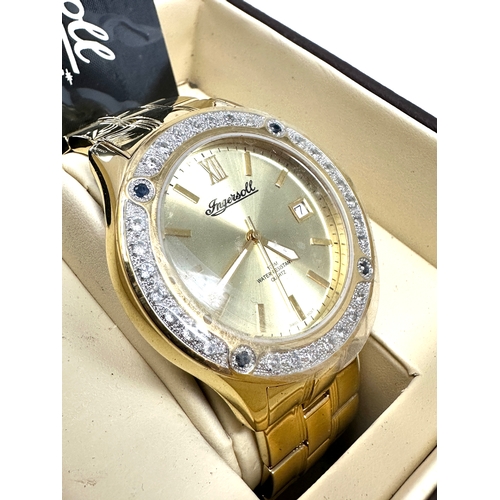 345 - Old new stock Boxed Gents ingersoll gems watch Boxed with cards new condition will need new battery