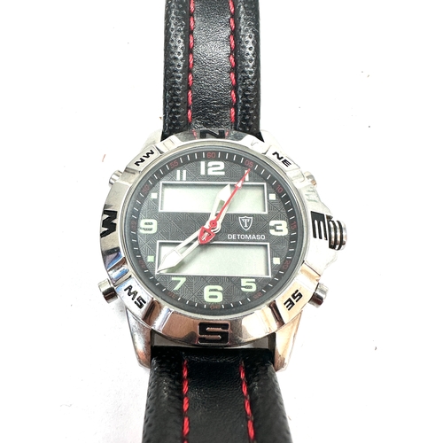 348 - Detomaso Men's Quartz Wrist Watch untested possibly needs new battery