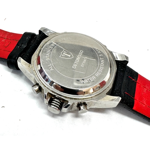 348 - Detomaso Men's Quartz Wrist Watch untested possibly needs new battery