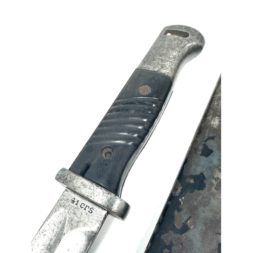 316 - WW2 Original German Mauser Bayonet & scabbard 41 CRS for Paul Weyersburg & CO