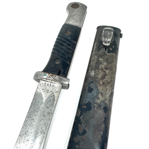316 - WW2 Original German Mauser Bayonet & scabbard 41 CRS for Paul Weyersburg & CO