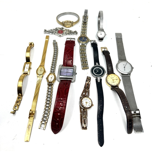 350 - 12 ladies wristwatches all untested