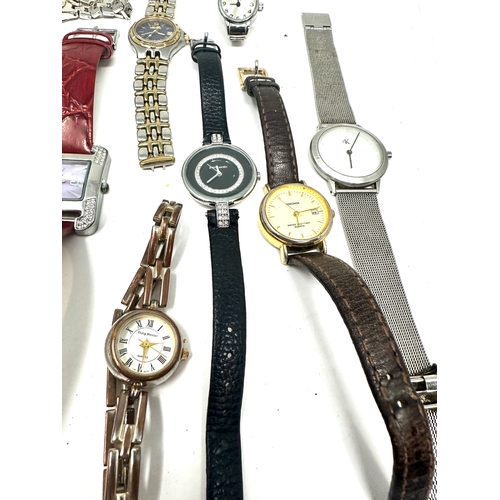 350 - 12 ladies wristwatches all untested