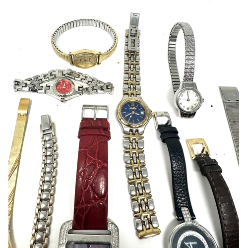350 - 12 ladies wristwatches all untested