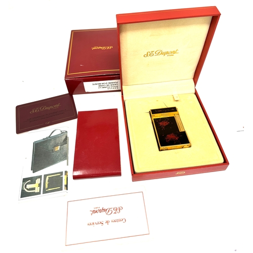 354 - S.T. DUPONT PARIS POUDRE D'OR MONTE LAQUE DE CHINE STYLO PLUME L2 (NUMBER ON BOX 045290) complete wi... 