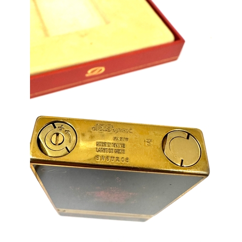 354 - S.T. DUPONT PARIS POUDRE D'OR MONTE LAQUE DE CHINE STYLO PLUME L2 (NUMBER ON BOX 045290) complete wi... 