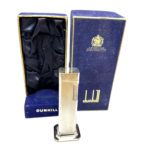 355 - Vintage Dunhill Tallboy Table lighter with original box in great condition