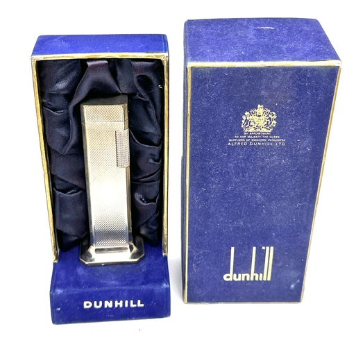355 - Vintage Dunhill Tallboy Table lighter with original box in great condition