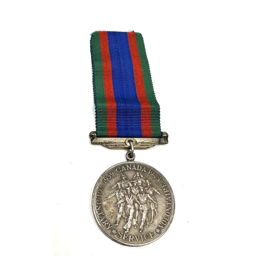318 - WW2 Commonwealth Silver Canada Canadian Volunteer Service Medal 1939-1945