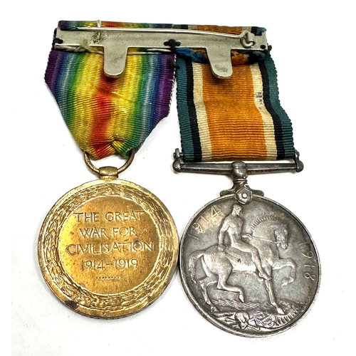 320 - ww1 medal pair to j.86185 g.a.williams BOY.1 R.N