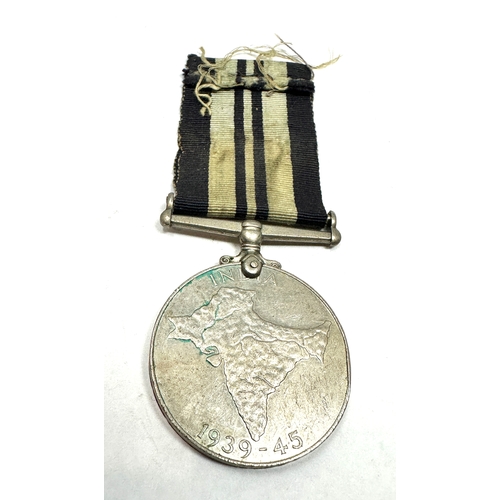 322 - ww2 India Service Medal 1939–1945,