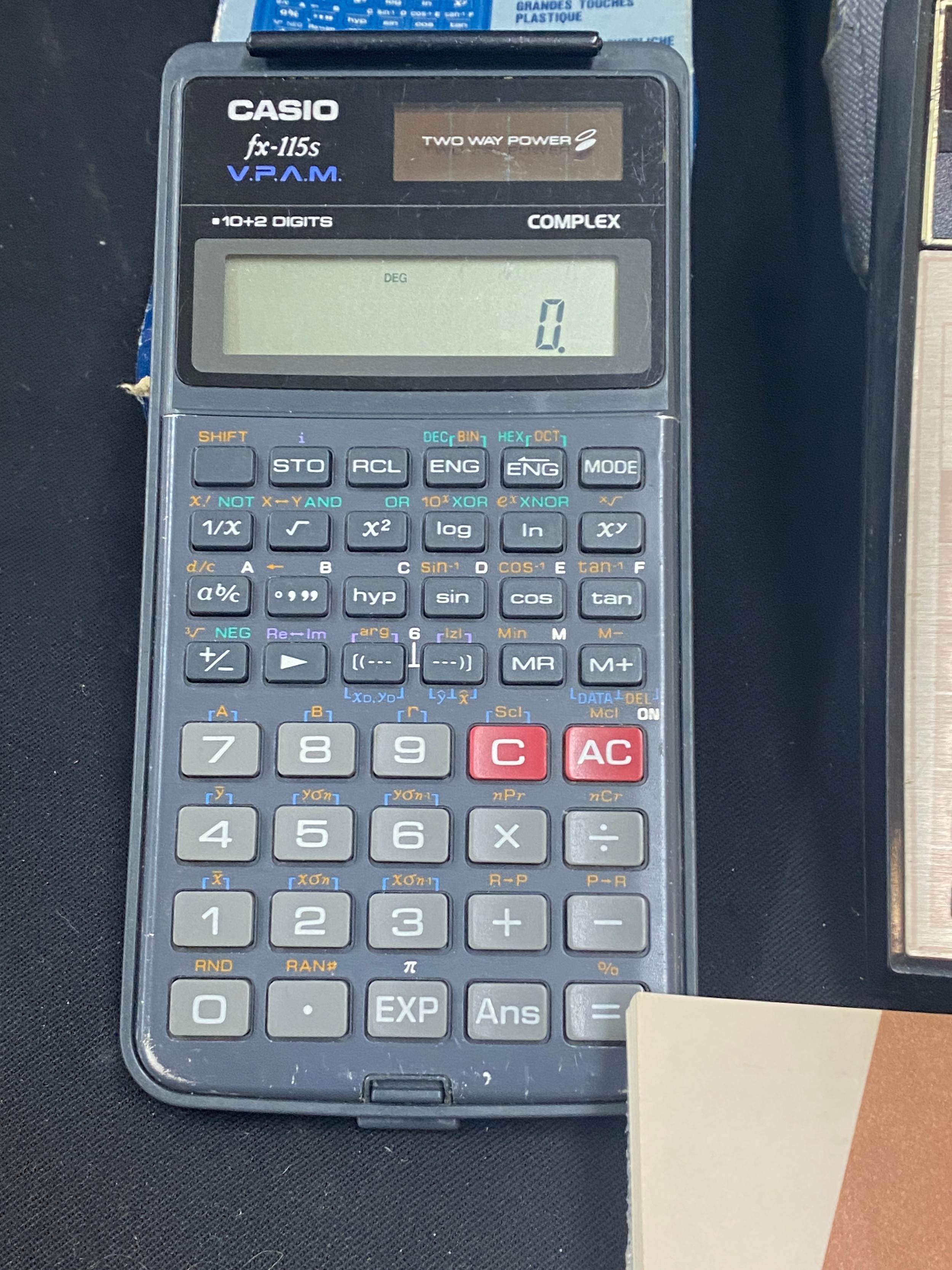 Selection of vintage and later calculators Casio scientific, Texas ...