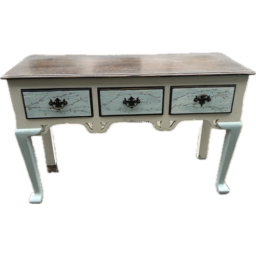 Painted three drawer sideboard measures approximately 30 inches tall x ...