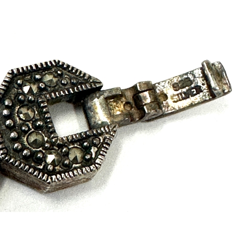 339 - Jewel time Ladies silver quartz wristwatch hallmarked bracelet will need new battery weight 38g