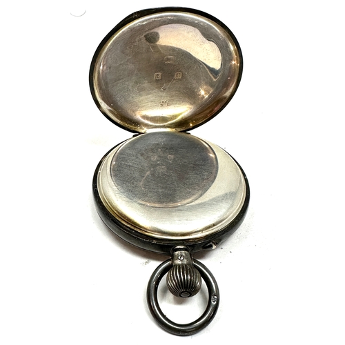 311 - Antique silver open face pocket watch  the watch is  ticking