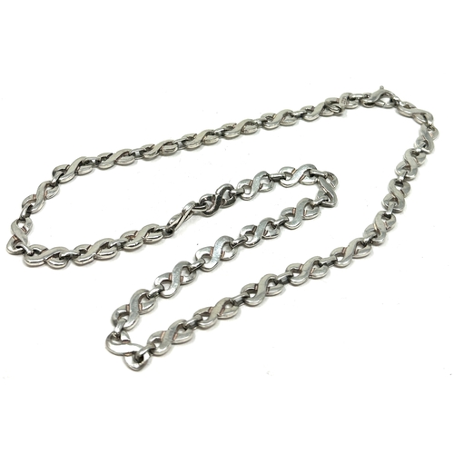 159 - Vintage silver necklace chain weight 26g
