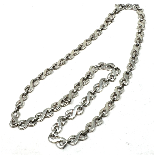 159 - Vintage silver necklace chain weight 26g