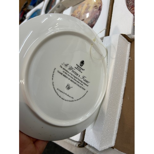 131 - Selection of Wedgwood Game Birds of Britain collectors plates and Wedgwood Fragile Paradise collecto... 