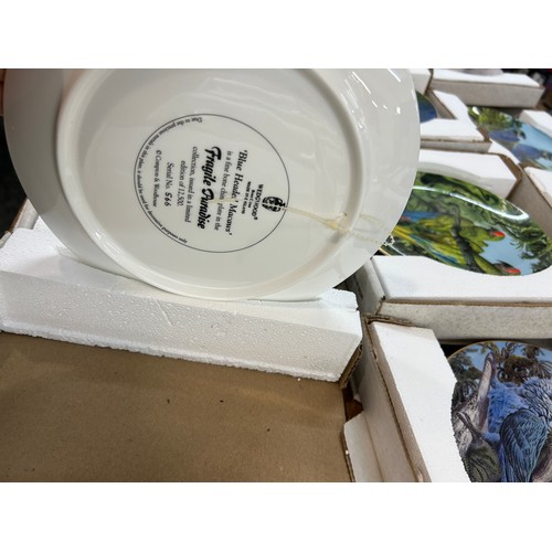 131 - Selection of Wedgwood Game Birds of Britain collectors plates and Wedgwood Fragile Paradise collecto... 