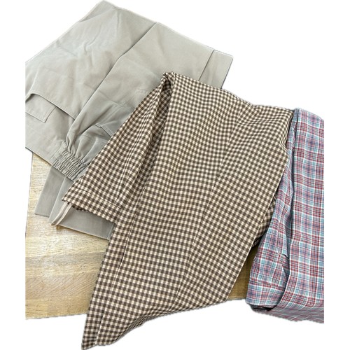 122 - Selection of ladies and gents two piece suits and other clothing