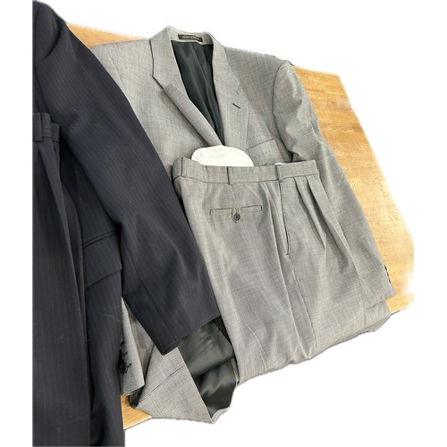 122 - Selection of ladies and gents two piece suits and other clothing