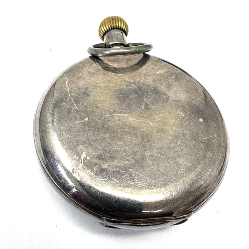 335 - J.W. Benson London open face Silver Pocket Watch the watch is ticking in great condition