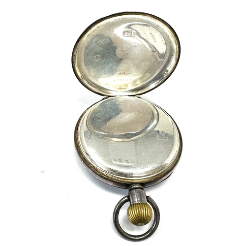 335 - J.W. Benson London open face Silver Pocket Watch the watch is ticking in great condition