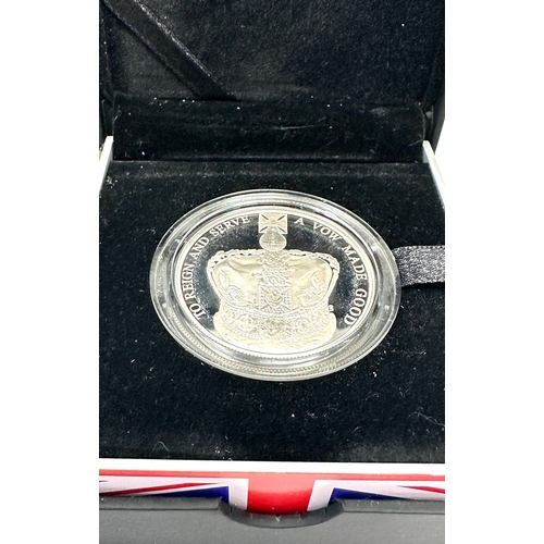 406 - Boxed limited edition Proof Piedfort the royal mint  the 60th anniversary of the queens coronation s... 