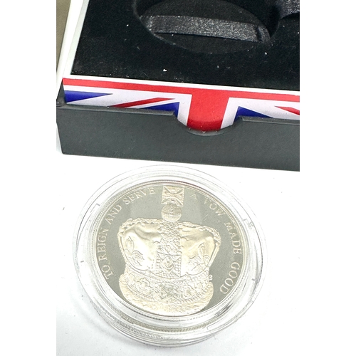 406 - Boxed limited edition Proof Piedfort the royal mint  the 60th anniversary of the queens coronation s... 