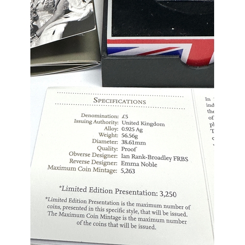 406 - Boxed limited edition Proof Piedfort the royal mint  the 60th anniversary of the queens coronation s... 