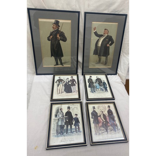 86 - Two vintage Vanity Fair chromolithograph prints, specifically ' Men of The Day. no 961. The Presiden... 