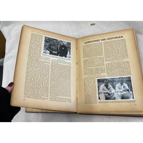 91 - Olympia 19360-Die XI. Olympischen Spiele in Berlin 1936 book, condition as found