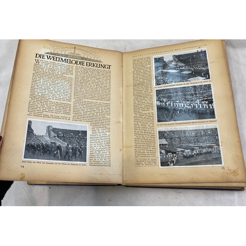 91 - Olympia 19360-Die XI. Olympischen Spiele in Berlin 1936 book, condition as found