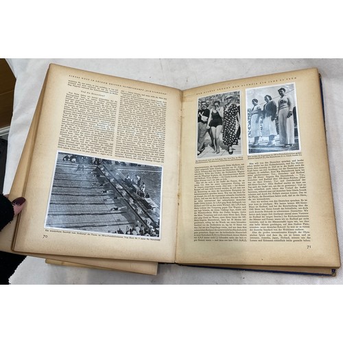 91 - Olympia 19360-Die XI. Olympischen Spiele in Berlin 1936 book, condition as found