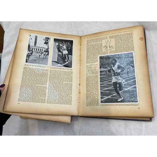 91 - Olympia 19360-Die XI. Olympischen Spiele in Berlin 1936 book, condition as found