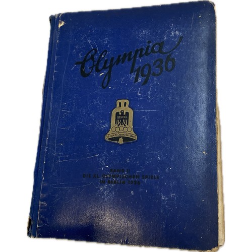 91 - Olympia 19360-Die XI. Olympischen Spiele in Berlin 1936 book, condition as found