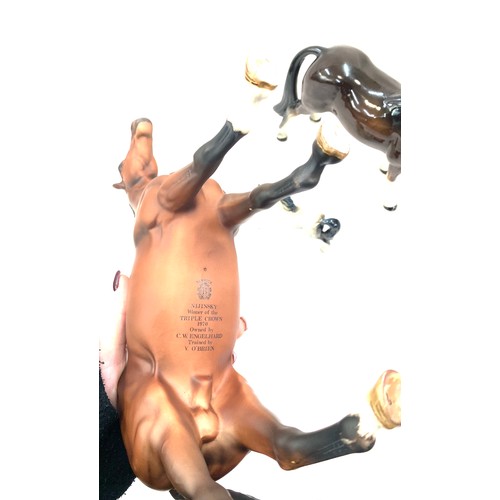 50A - Selection of vintage horse ornaments to include Beswick largest measures approximately 10 inches tal... 