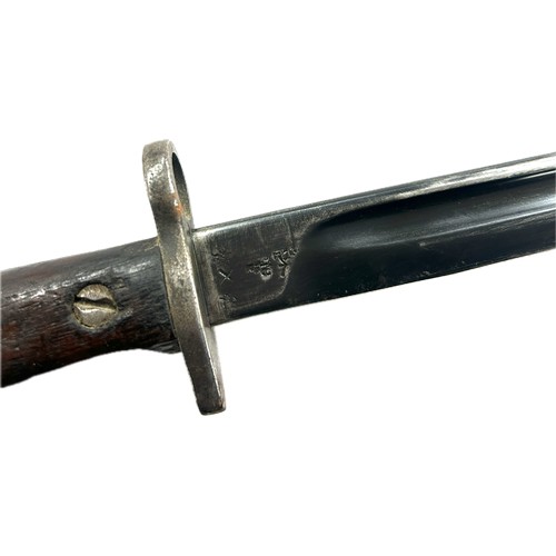 98F - British 1907 Enfield Bayonet, military markings to top