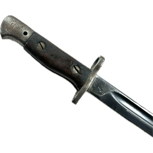 98F - British 1907 Enfield Bayonet, military markings to top